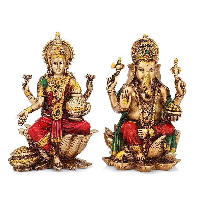 Swarna Laxmi and Ganesh Murti Set