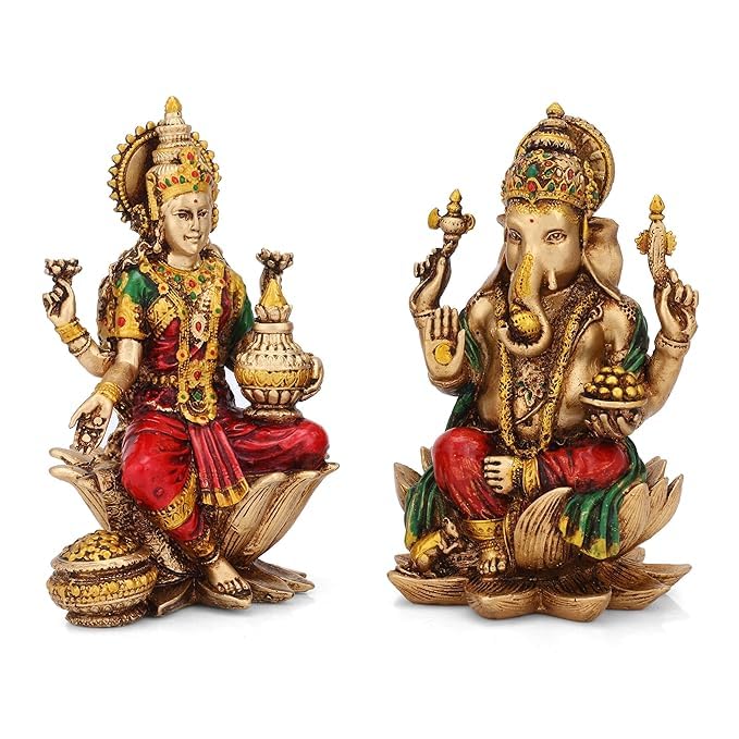Swarna Laxmi and Ganesh Murti Set