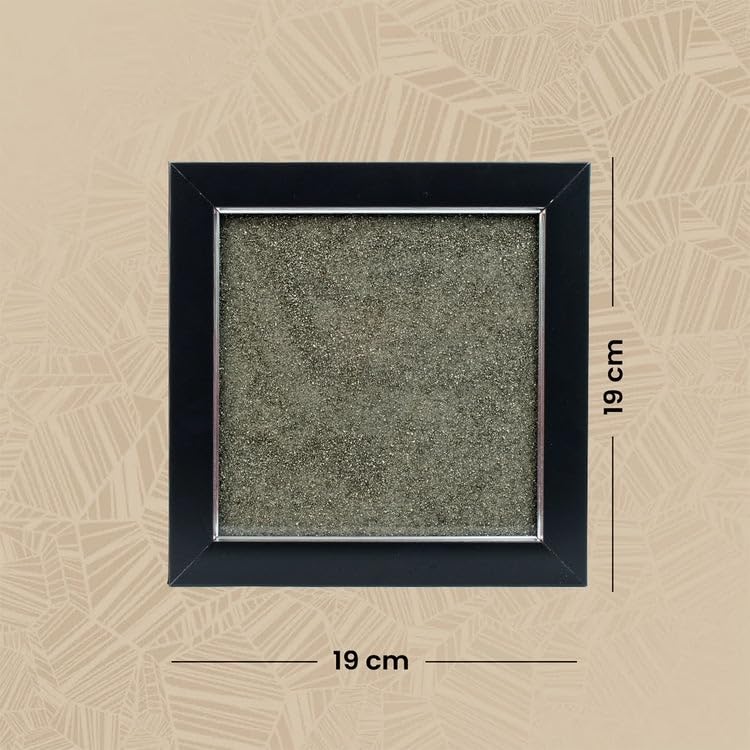 Shree Yantra on Raw Pyrite Frame