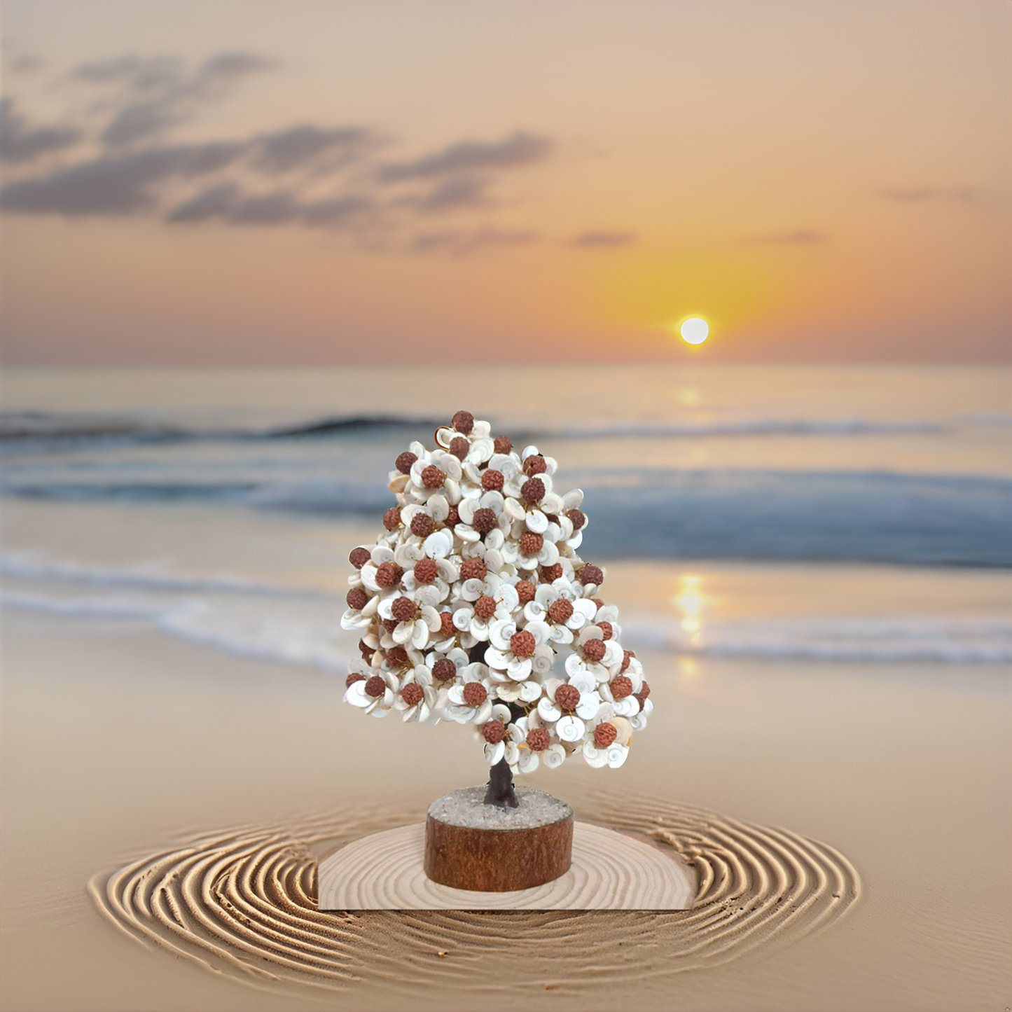 Gomti Chakra with Rudhraksh Tree