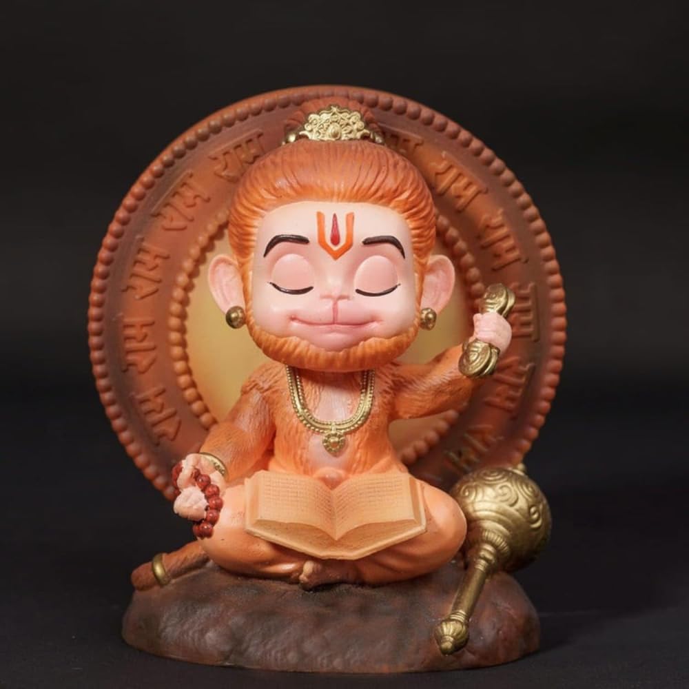 Hanuman Dhyana Idol (3.74" Inches)