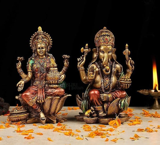 Swarna Laxmi and Ganesh Murti Set