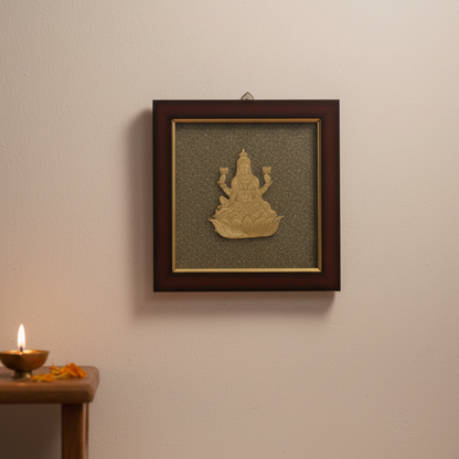 Shree Yantra on Raw Pyrite Frame