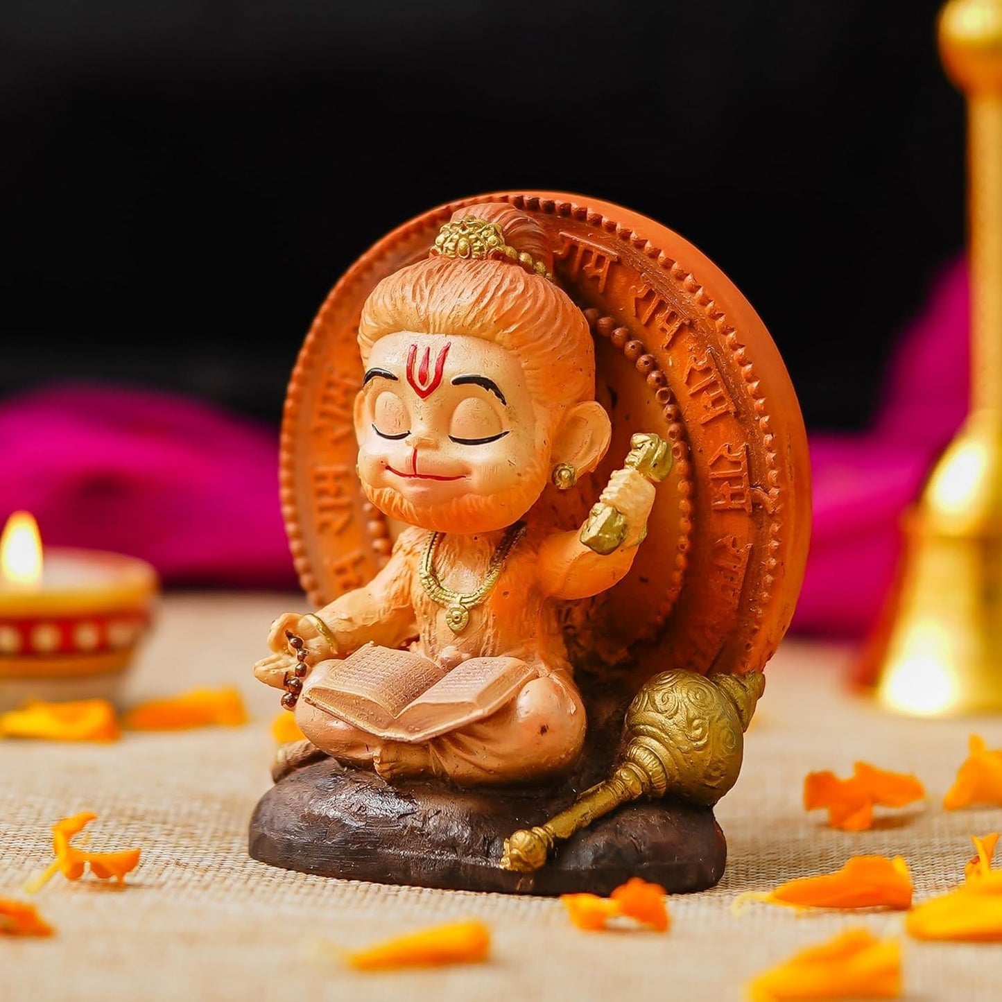 Hanuman Dhyana Idol (3.74" Inches)