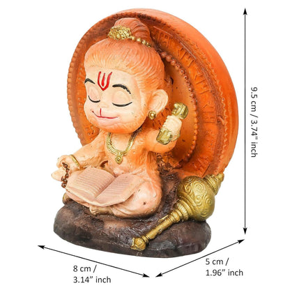 Hanuman Dhyana Idol (3.74" Inches)