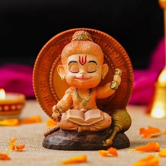 Hanuman Dhyana Idol (3.74" Inches)