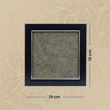 Shree Yantra on Raw Pyrite Frame