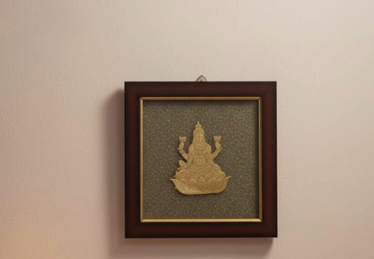 Shree Yantra on Raw Pyrite Frame